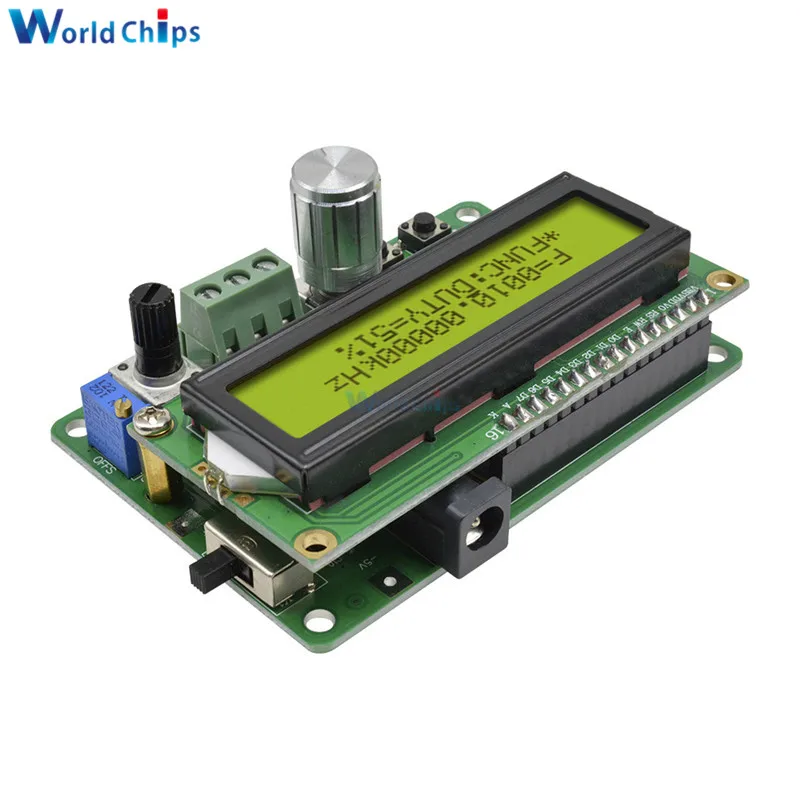 DDS Function Signal Generator Module LCD Display Sawtooth Triangle Wave Sine Square Sawtooth Wave With 50MHz Frequency FYE050