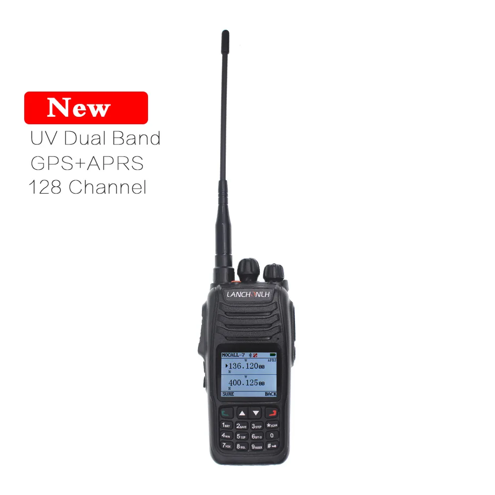 HG-UV98 Walkie Talkie Two Way Radio VHF UHF APRS TFT Screen Display Flashlight for GPS Beidou GLONASS Wireless Communication