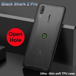Open hole Silicone Cases For Xiaomi Black Shark 2 Pro Case 2pro DLT-A0 TPU Soft Cover for Xiaomi BlackShark 2 Pro 2Pro Bumper