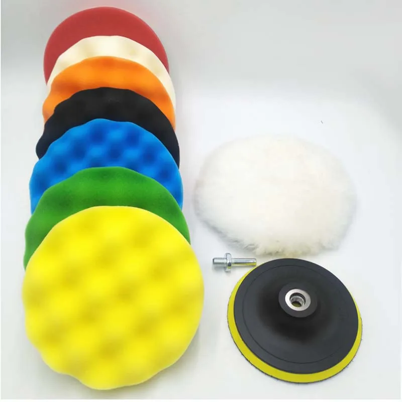 

3“ Car Waxing Beauty Polishing Disk Wool Polishing Wheel Self-adhesive Pad Sponge Ball Polishing Machine Waxing Sponge Disk