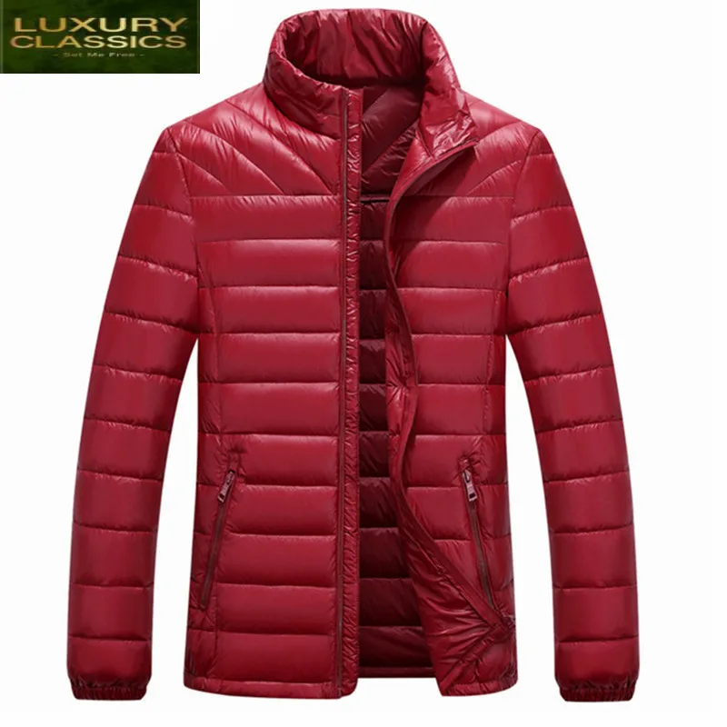 

Man 2021 Parkas Fashion Warm Outerwear Winter Jacket Men Ultralight Casual Duck Down Jaquetas Masculina Inverno CJ279