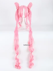 Sailor Chibi Usa Chibiusa Cosplay Wig 120cm Super Long Pink Heat Resistant Synthetic Hair Wig + Wig Cap