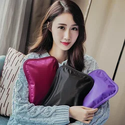 Hot Water Bottle 220V Electric Charging Hot-water Bag Winter Hand Warmer Women Water-filling Warmer Bag Mercerizing EU Plug