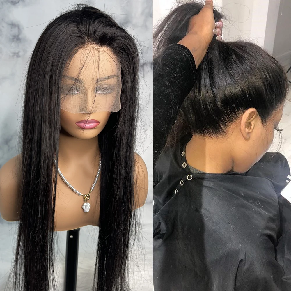 360 Lace Frontal Wig Pre Plucked Brazilian Full Lace Human Hair Wigs For Women 30 Inch 13x4 13x6 Hd Bone Straight Lace Front Wig