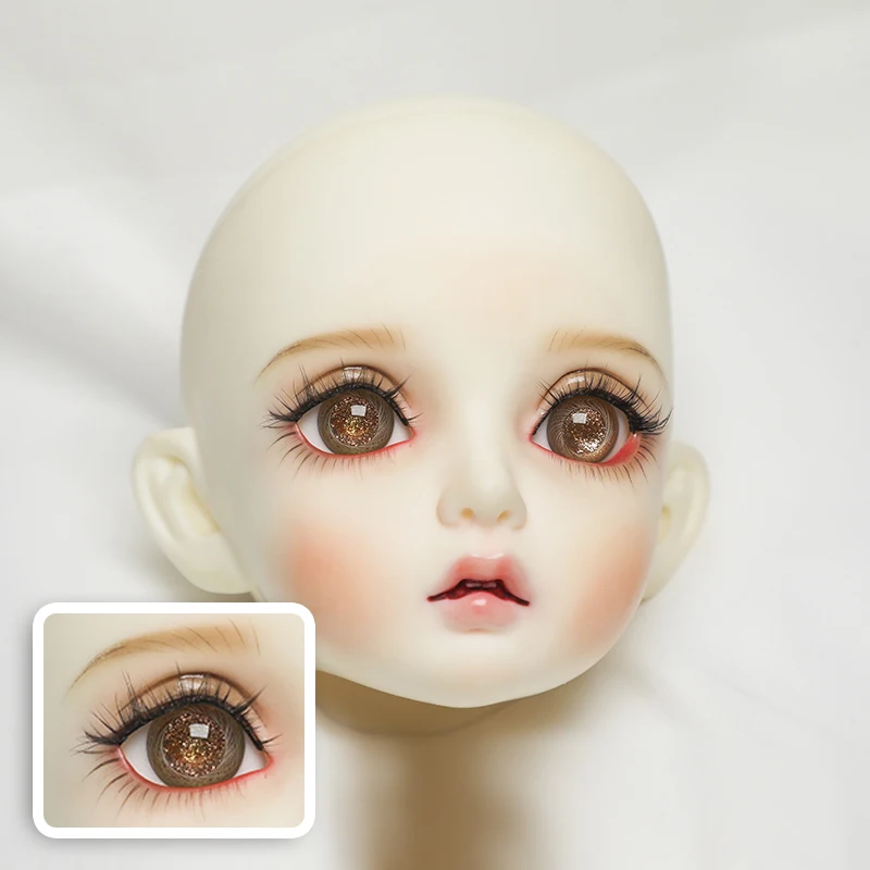 BJD doll accessories are suitable for 14mm 16mm size simulation golden flash eyes doll accessories