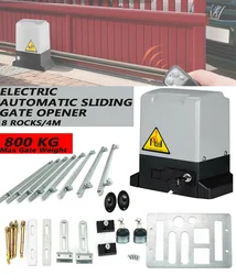 Kit de abridor de puerta corredera eléctrica, operador de puerta automática, Motor de CA, 800KG, Kit de abridor de puerta de garaje resistente con accesorios