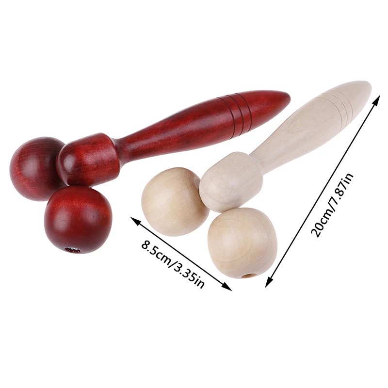 Wooden Eye Face Roller Health Care Massager Primary Wood Color Relaxing Neck Chin Slimming Face-lift Massage Tool High Quality