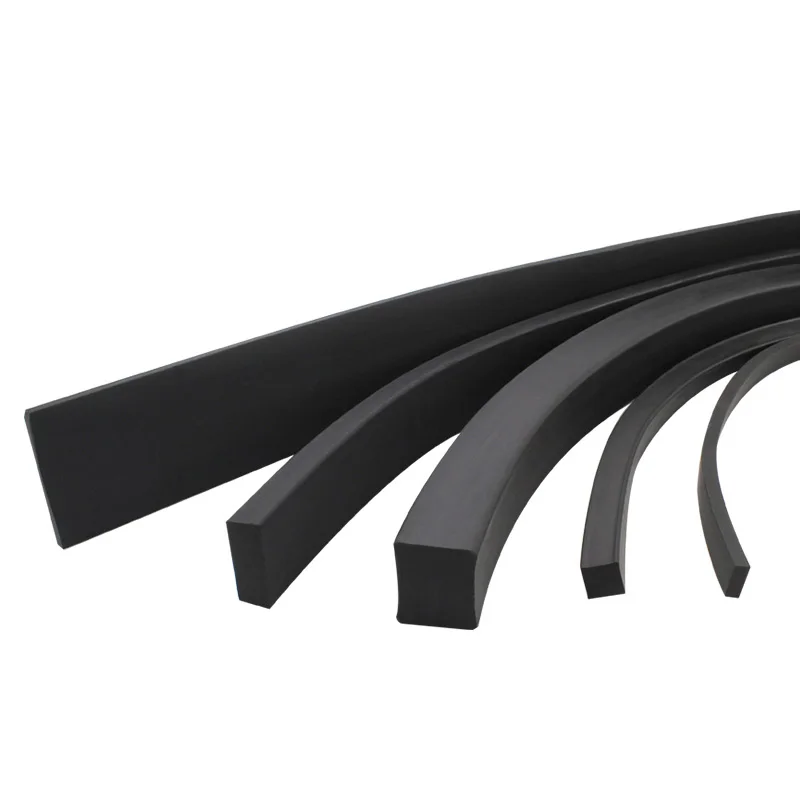 1Meter  6x6 8x8 10x10 10x20 12x12 14x14 Square Solid Black NBR Sealing Strip Oil Resistance Nitrile Rubber Round Strip NBR Strip