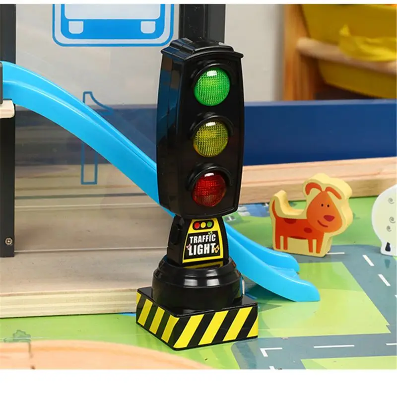 Singing Traffic Light Toy Traffic Signal Model Road Sign Suitable For Brio Train