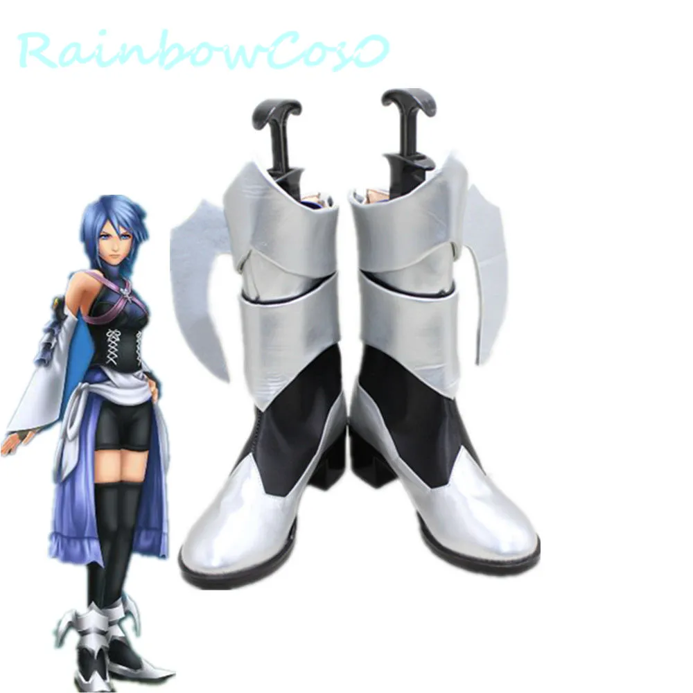 Kingdom Hearts Aqua Botas Sapatos Cosplay Anime Jogo Adereços Halloween RainbowCos0