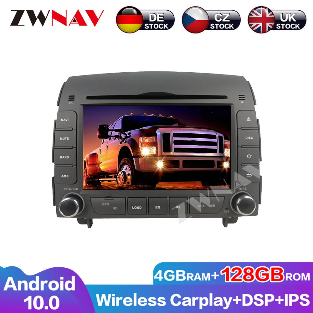 Screen Car 128G Android 10 Carplay Radio DVD Player Multimedia Audio Navigations GPS For Hyundai Sonata Head Unit