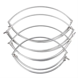 Fishing Net Head Stainless Steel Fishing Folding Net Brail Head Round Dipnet Tackle Accessory HOT 35/40/45/50cm Sizes