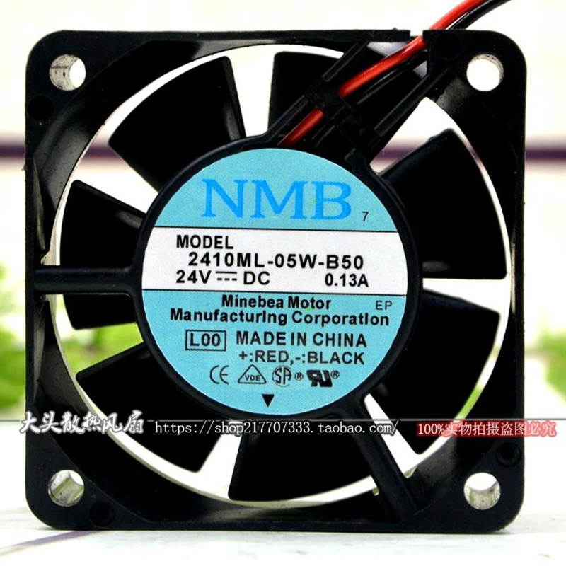 

Original 2410ML-05W-B50 B59 DC24V 0.13A 60*60*25 6cm Inverter fan