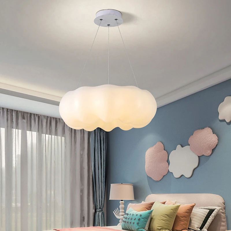 

Cloud Pendant Lights White Hanging Lamp Lights for Bedroom Kid Room Lights E27 Indoor Dinning Living Room Room Lighting
