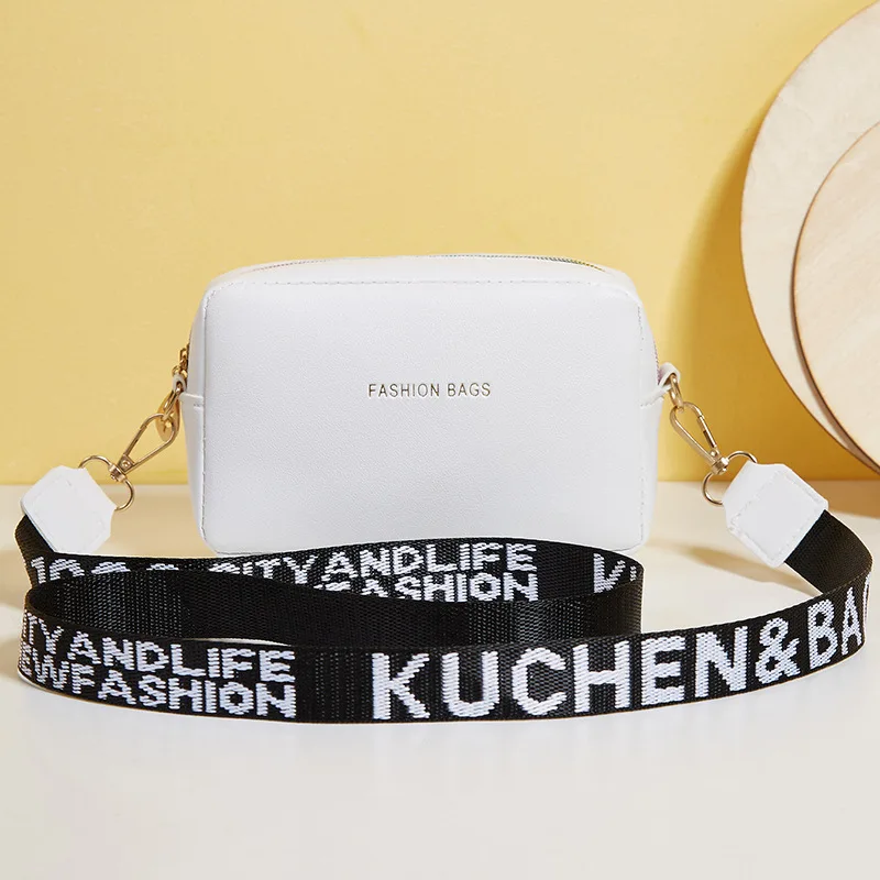 Frauen Handtasche und Geldbörse einfache Designer Mode lässig Umhängetasche breiten Riemen Umhängetasche weibliche kleine Telefon Umhängetasche – Detail 10