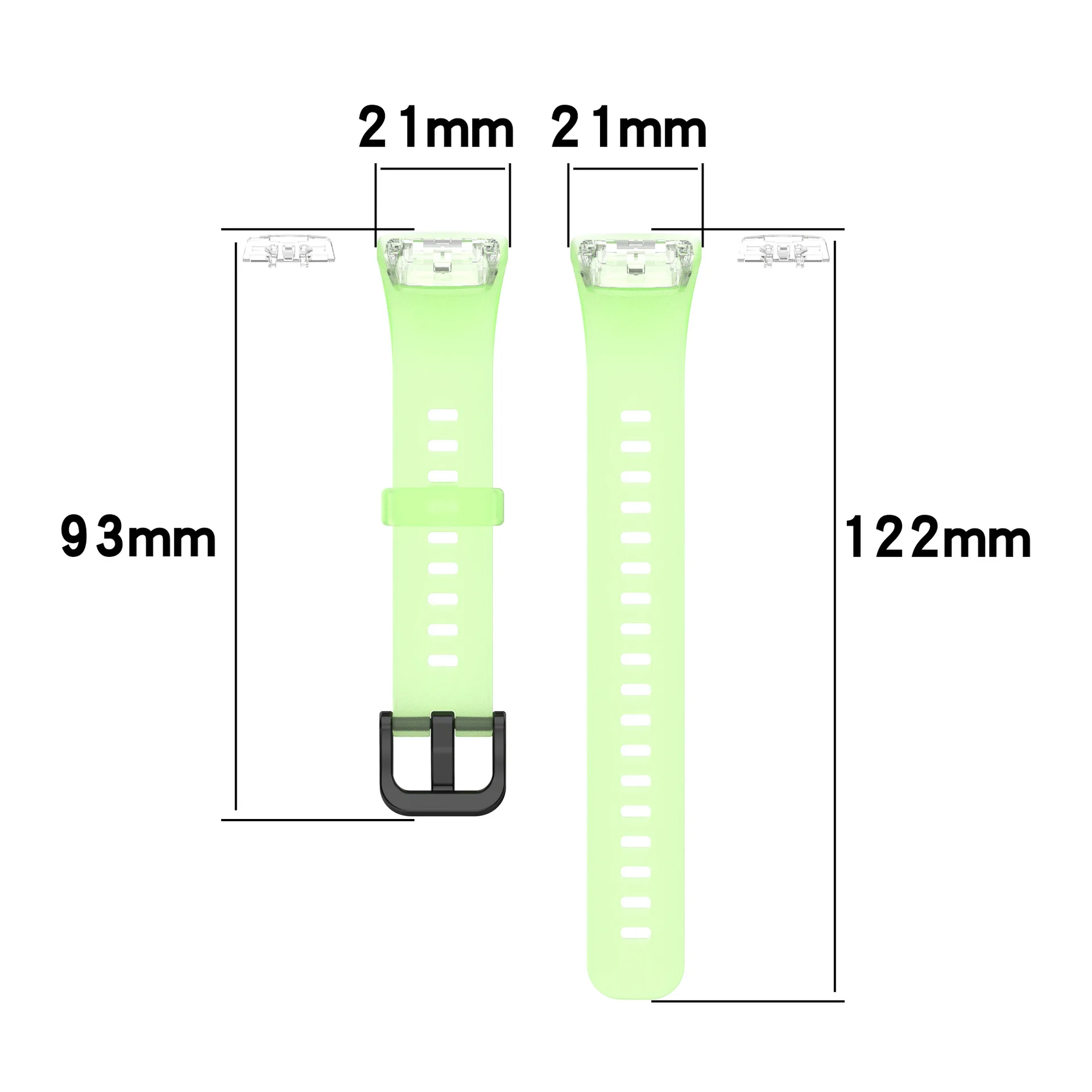 Transparent candy color Soft Silicone Sport Strap For Huawei Honor Band 6 Smart Wristband Replacement Straps for Huawei Band 6