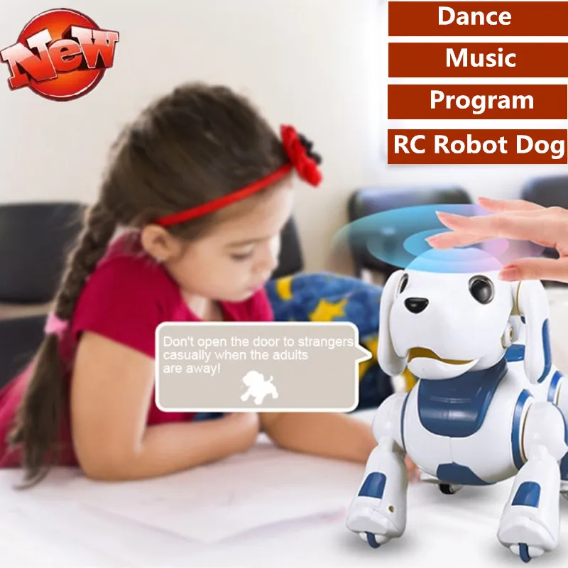 Robot RC Intelligent pour animal de compagnie, chien, chant, danse, marche, programme Intelligent, contrôle tactile, Simulation de chien, parler avec enfant, jouet mignon, cadeaux pour garçon