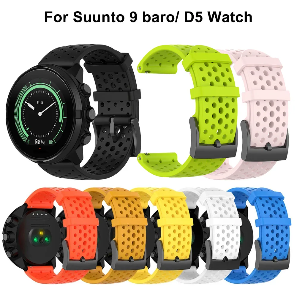 24mm Strap For Suunto 9 Baro Titanium Silicone Replacement Watchband Sport Wrist Band Strap Bracelet for Suunto Spartan Baro