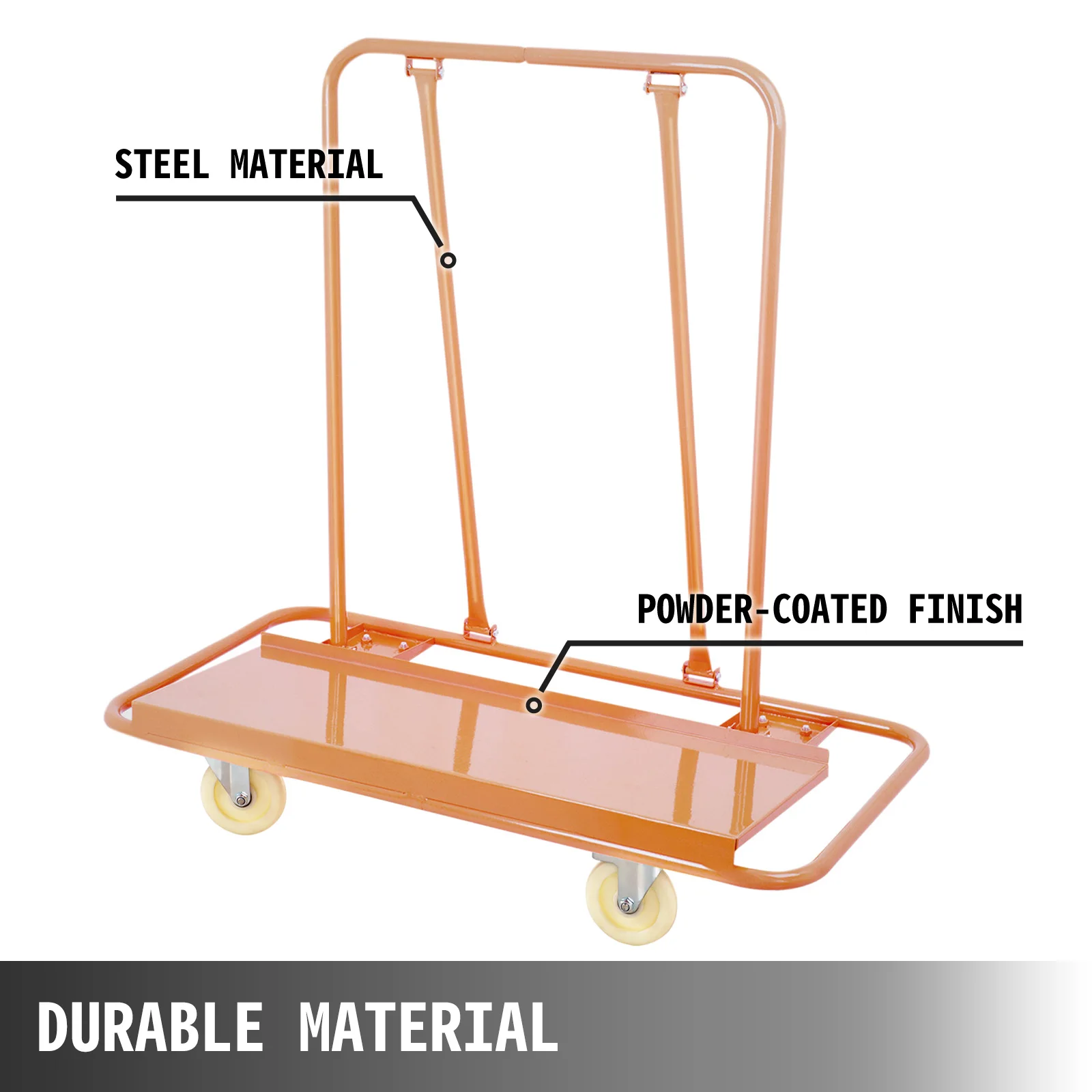 VEVOR 3000LBS Chuyên Nghiệp Chong Chóng Xe Dolly Cho Xử Lý Tấm Ốp Tường Chong Chóng Đá Tấm Bảng Dịch Vụ Xe Hạng Nặng Đúc
