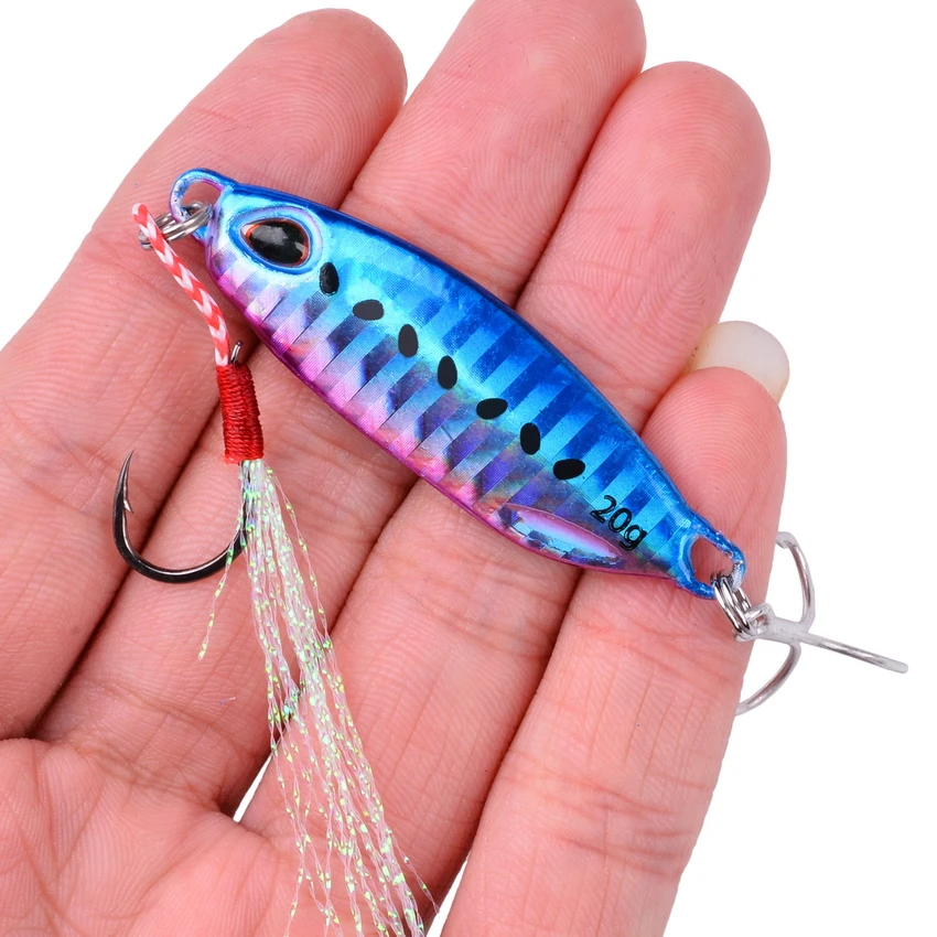 1pcs Jig Fishing Lure Weights 10g 15g 20g 30g 40g Fishing Jigs Saltwater Lures Casting Metal Bass Jig Isca Artificial Fish Pesca