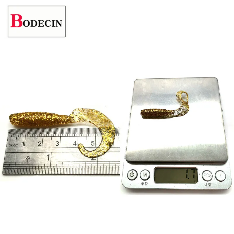 Miękki sprzęt wędkarski/przynęta karpia pstrąg 12 sztuk zapach soli robaki larwy sztuczna/przynęta silikonowa na ryby/Jig woblery morze 6cm 2g — zdjęcie 7