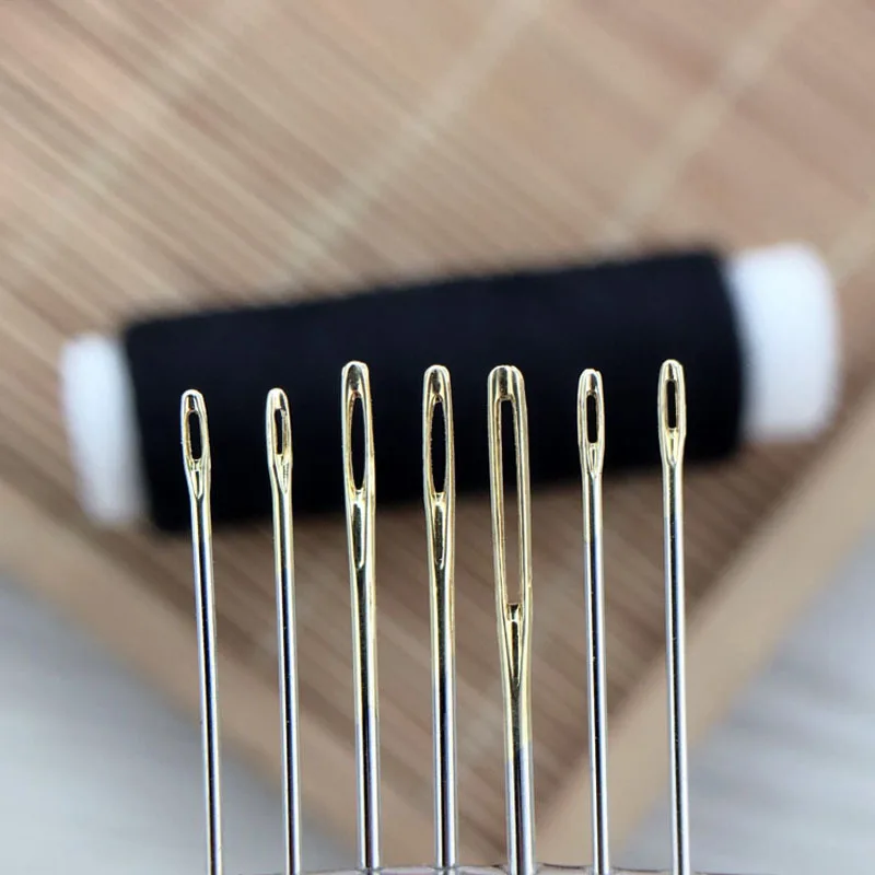 30pcs/set Portable Boxed Handmade Sewing Needles DIY Sewing Tools Stainless Steel Embroider Needle Case Self Threading Needles