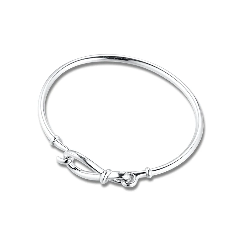 

Infinity Knot Bangle for Women 925 Silver Bracelets Jewellry Fashion Accessories Gifts