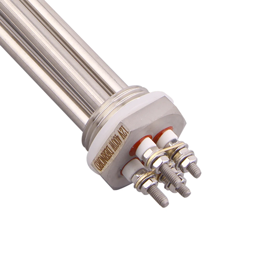 Heating Element 12v 24v 36v 48v 300W 600W SUS304 DN25 DC Immersion Water Solar/Electric Tubular Heater