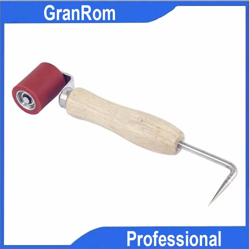 

40mm Pressure Roller with Tester Hand Press Tool Silicon Roller for Roofing PVC/TPO/EPDM Membrane Plastic Welder Accessories