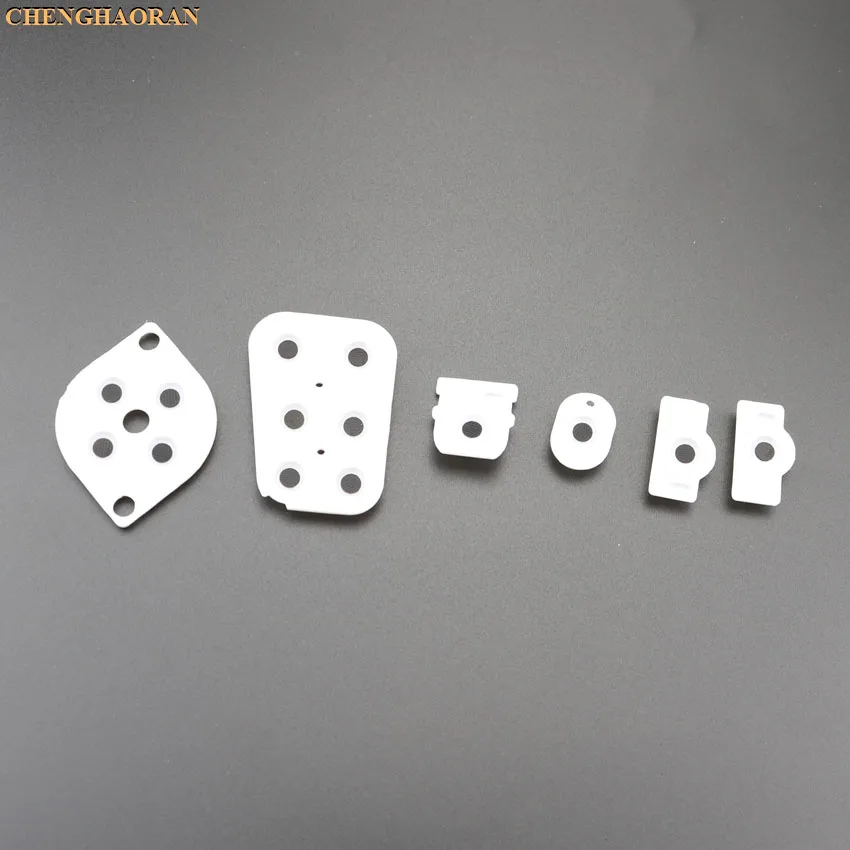 ChengHaoRan 50sets Replacement Rubber Repair Parts for N64 Controller Joy Pad N 64 Conductive button Silicon Pad High Quality