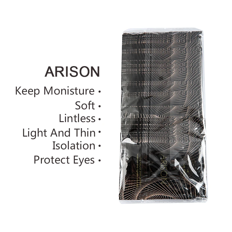 Arison lashes New 50 Pairs Eyelash Extension Under Gel Eye Pads Eye Mask Paper Patches Tips Sticker Mask Pack Make Up Tools