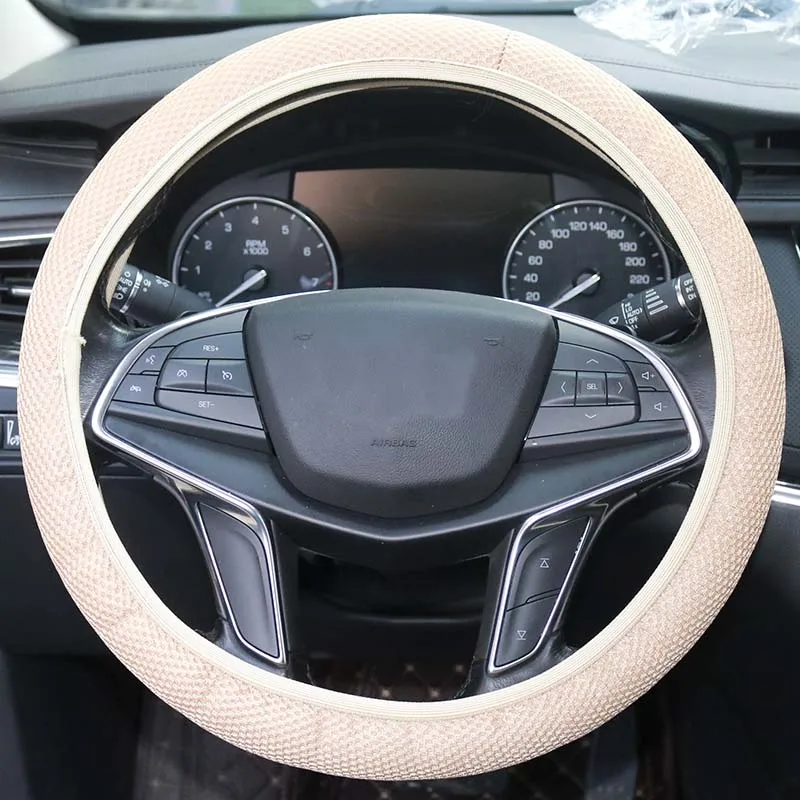 1 Pcs Universal Car Elastic Steering Wheel Cover Mesh Breathable Cover Non-Slip Breathable Cover Auto Interior Accessory