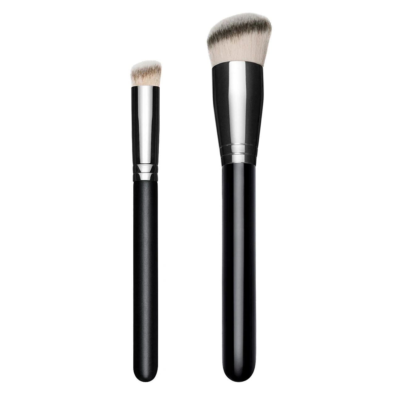 GOGORHEA BRUSH 170 Rounded Slant Foundation Brush & 270 Concealer Brush - Synthetic Flawless Buffing Blending Makeup Brush