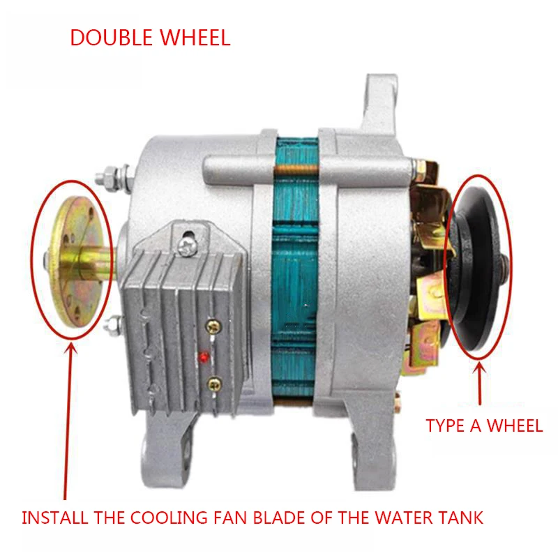 التيار المتناوب/تيار مستمر الشحن مع مولد مصباح 12v14v مركبة زراعية ثلاثية العجلات جرار ثنائي الغرض مولد المغناطيس الدائم