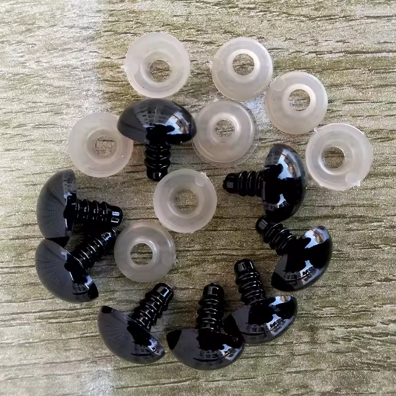 100pcs 8/10/12/14mm Plastic Safety Eyes For Toys Diy Mix Size Crochet Animal Eye For Doll toys amigurumi Accessories - Image 4