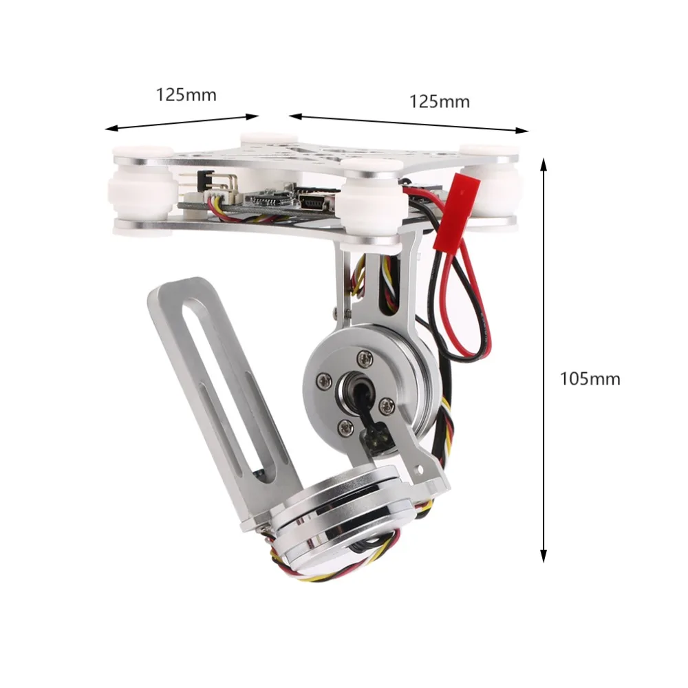 2 Axis Brushless Gimbal Lightweight Aerial Photography Gimbal plug and play PTZ For DJI Phantom 1 2 F550 F450 GoPro DIY Drone