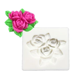 Rose Shape Silicone Mold Sugarcraft Chocolate Cupcake Baking Mold Fondant Cake Decorating Tools