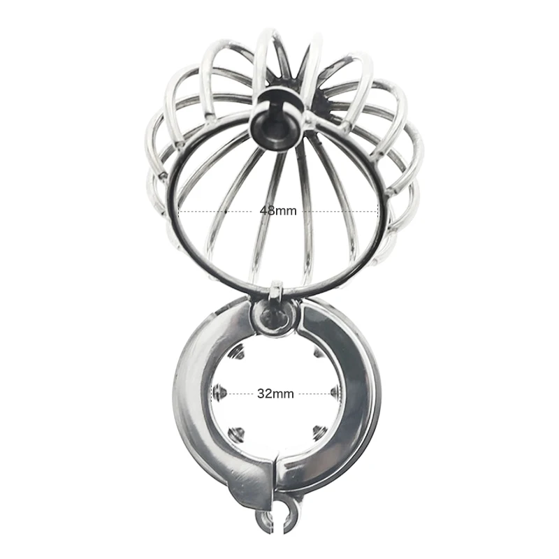 Stainless Steel Dick Stealth Lock Heavy Scrotum Pendant Ball Stretcher Scrotum Testicle Chastity Lock Cock Cage Ring Penis Ring