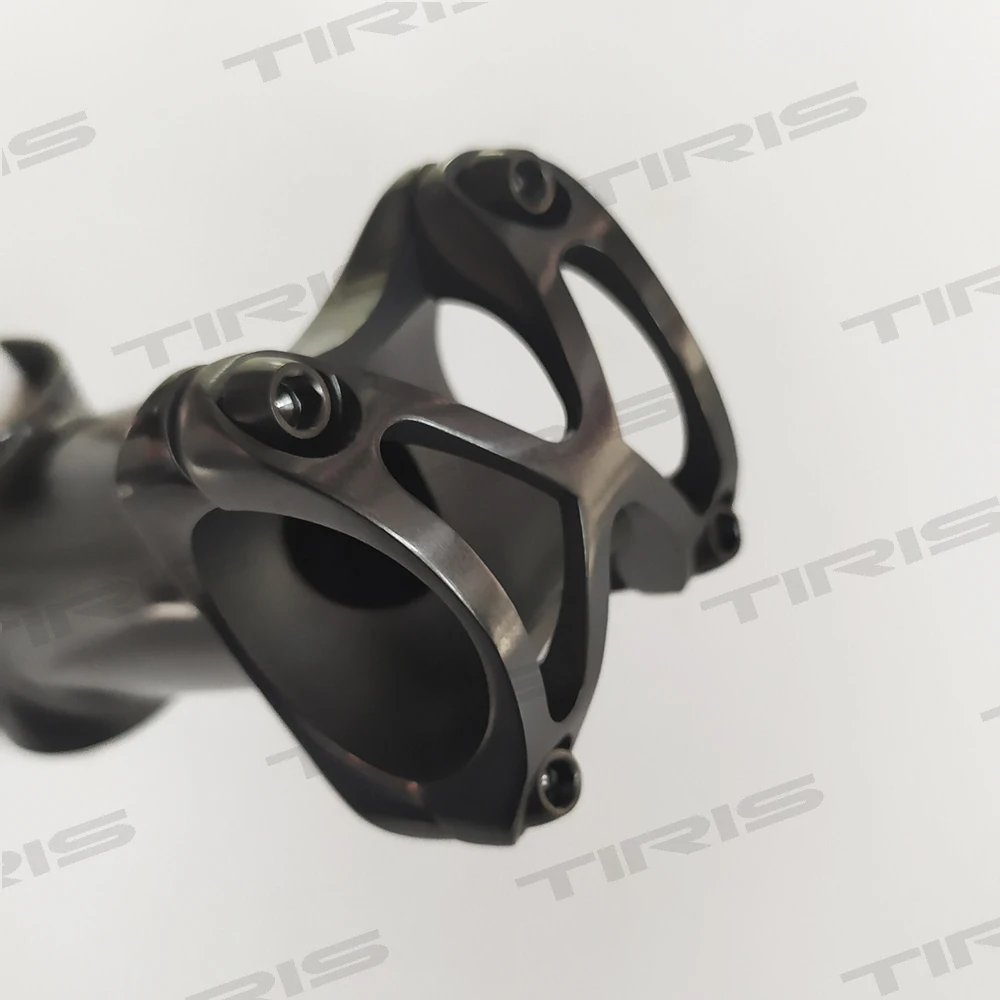 TIRIS-Titanium Bicycle Stem, Bike Stems,50mm-120mm, 28.6/25.4*25.4/31.8mm, 5 °-45 ° X Style Black Custom