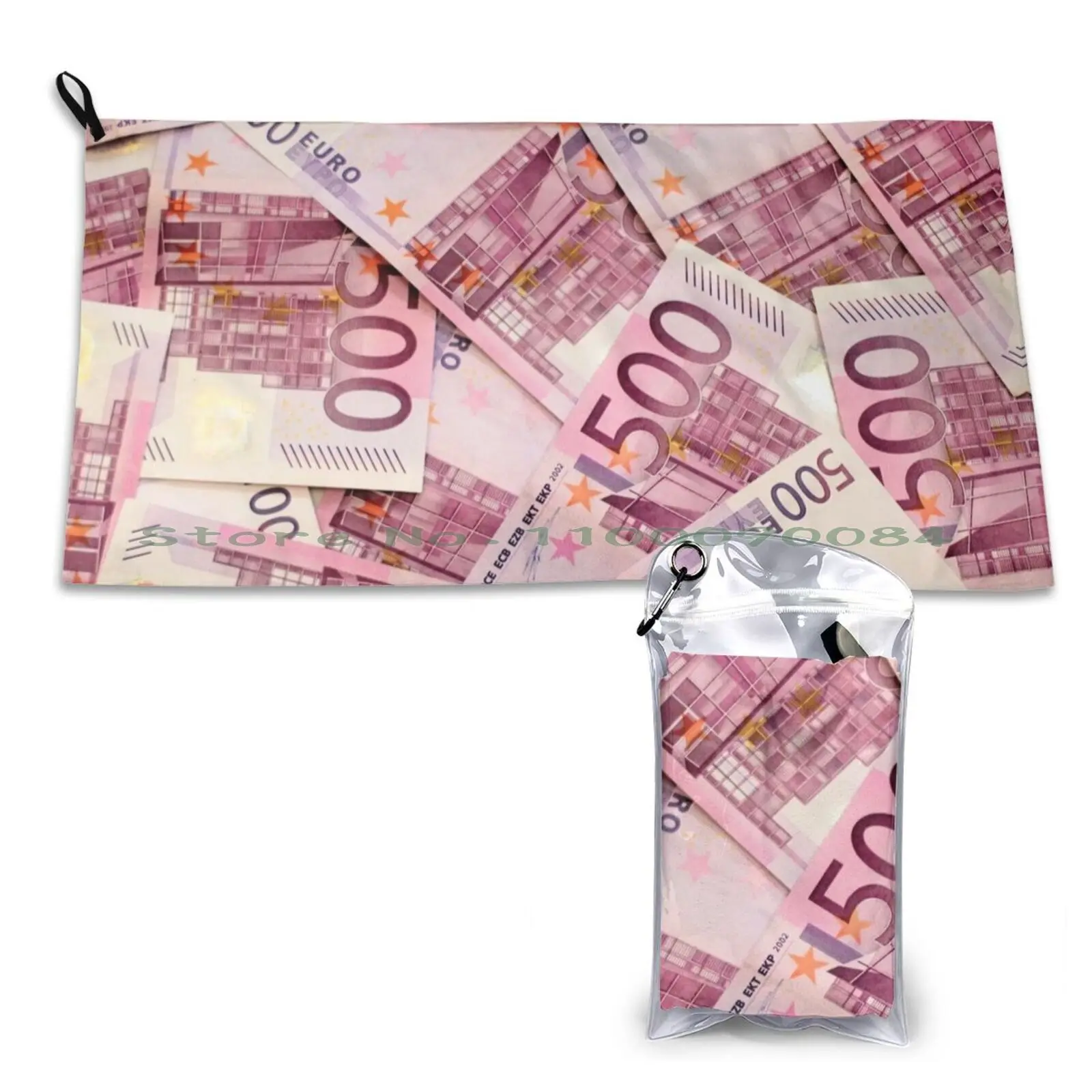 Cheddar : Eurozone Quick Dry Towel Gym Sports Bath Portable Money Dollars Euros Cheap Online Pounds Price Funky Funny Top