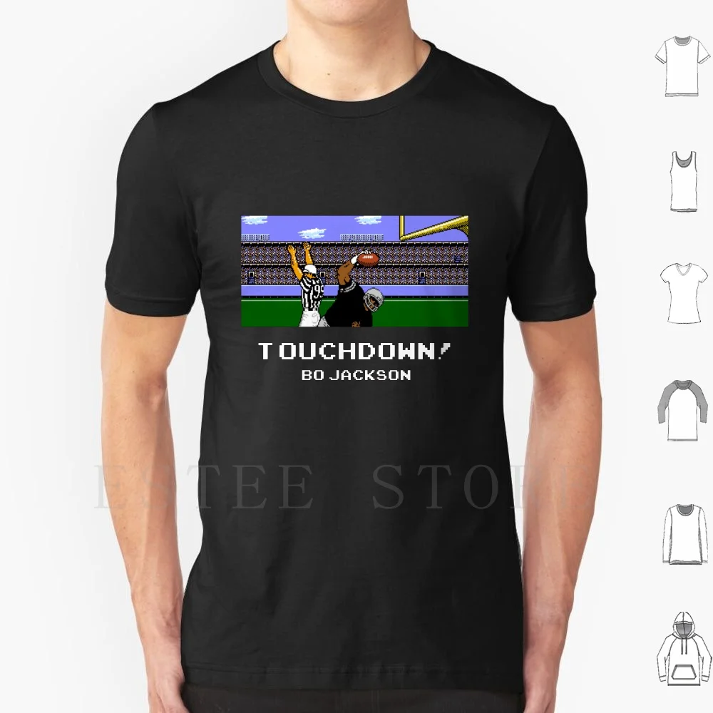 Touchdown! Bo T Shirt Men Cotton 6xl Bo Knows Bo Knows Boknows Bo Jackson Touchdown La Raiders California Sports Football