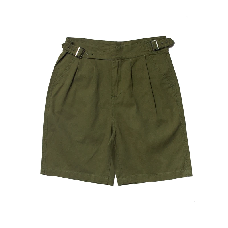 2023 100%cotton Vintage Khaki Green UK Military Army Gurkha Shorts Summer Plain Streetwear Cargo Short Pants Unisex Hiking