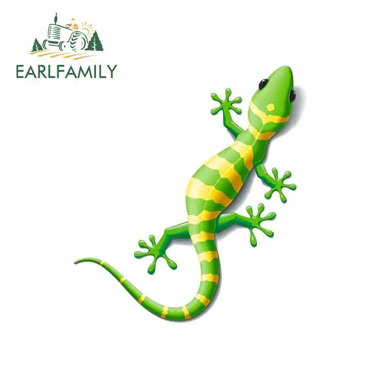 EARLFAMILY 13cm x 11.4cm for Lizard Gecko Ibiza Emblem Icon Car Stickers Vinyl Helmet RV VAN JDM Car Accessories Graphics Sign