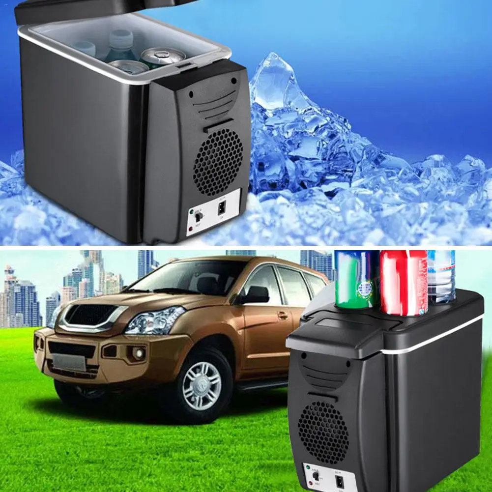 6 Liter Car Mini Refrigerator Lightweight Dual-Use Insulated Cooler Box Container Nevera Compresor 12 V In Refrigerators