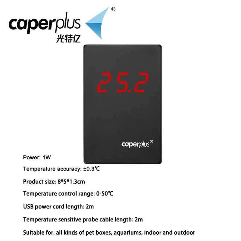 Imagem -05 - Caperplus Termômetro do Tanque de Peixes App Wifi Controle Remoto Monitor Termômetro Aquário Tanque de Peixes Reef Medidor de Teste de Temperatura