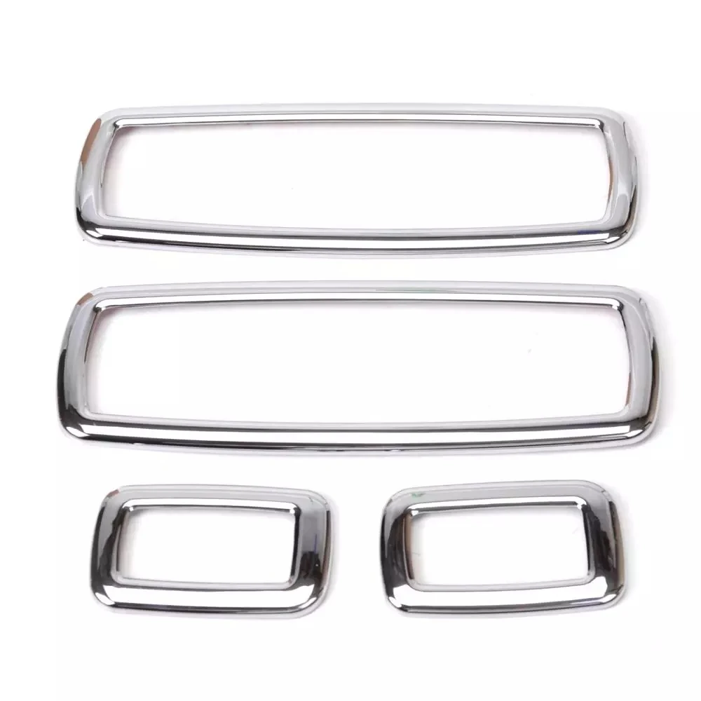 4pcs for dodge journey fiat freemont 2013-2016 ABS Chrome Car Armrest Door Window Glass Lift Switch Button Frame Cover Trim