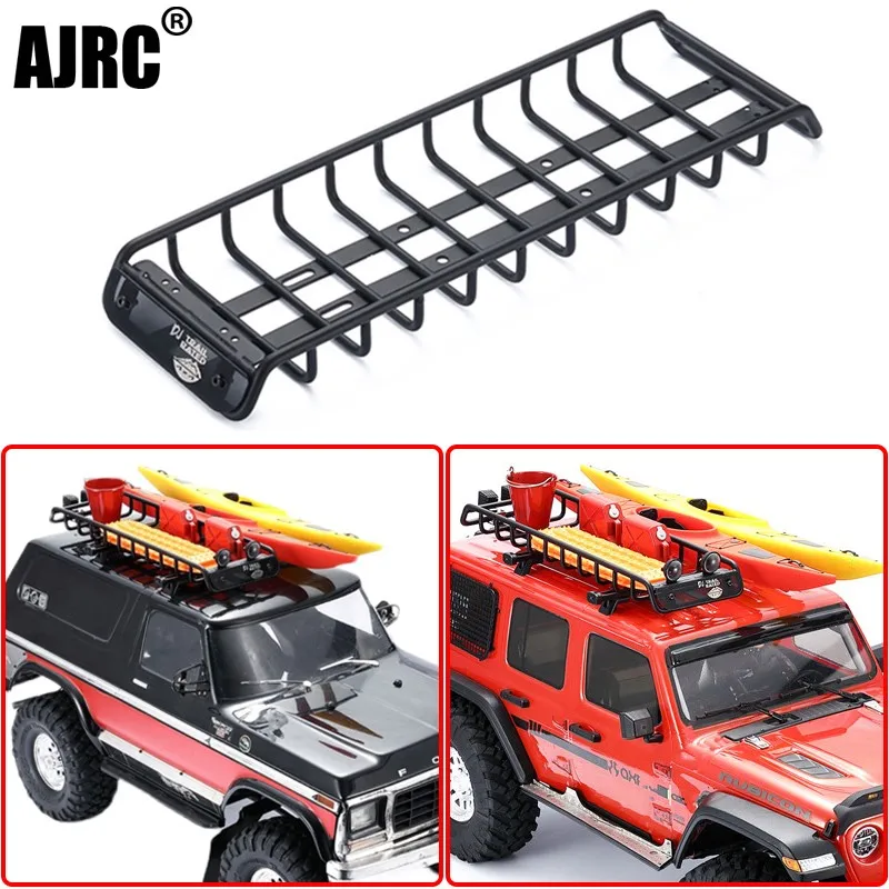 Metal Roof Rack Narrow Metal Luggage Rack For 1:10 Rc Climbing Car Traxxas Trx4 Trx6 Axial Scx10 Yikong Rgt Rc4wd