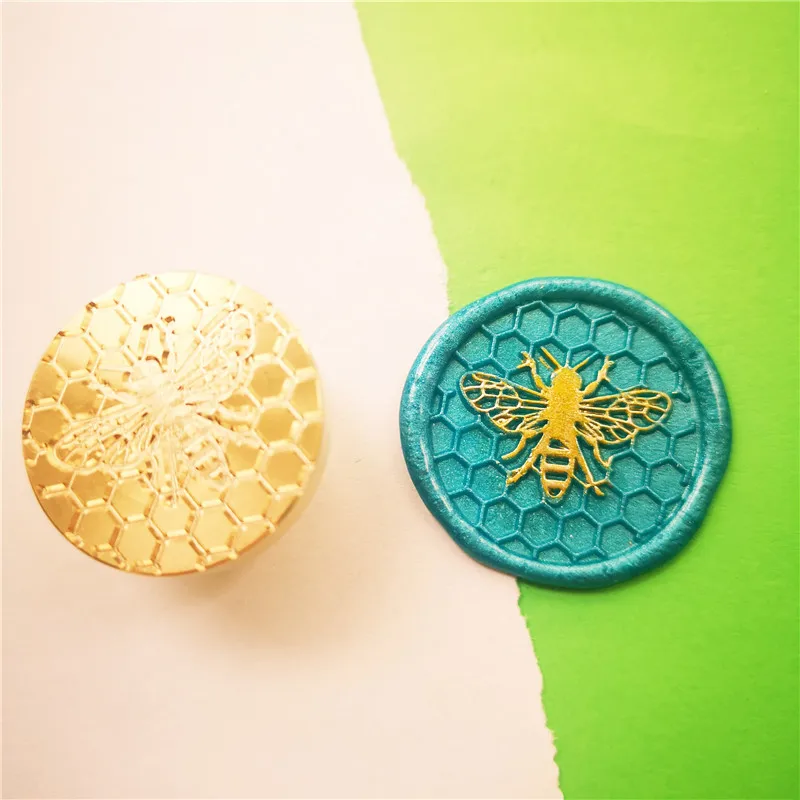 Little Bee honey honeycomb Wax Seal Stamp Vintage DIY Arts Crafts for Embellishment Envelopes Invitations Wine Package Gift