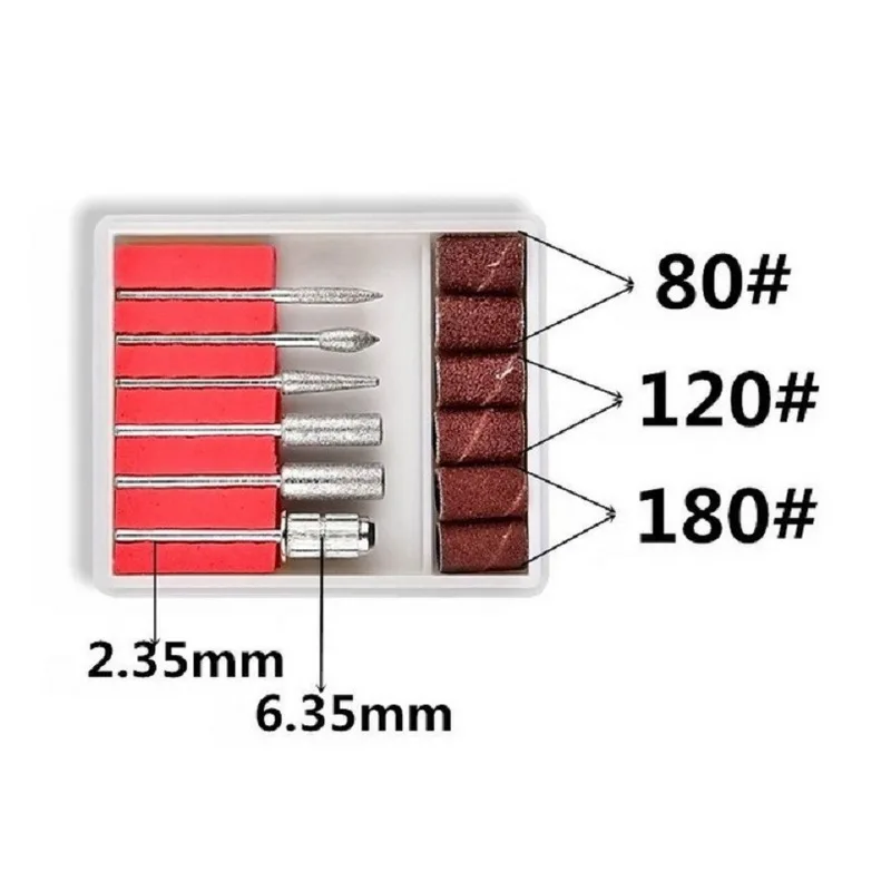 StrongDrill Nagelbohrer, Schleifbänder für elektrische Feile, Nagelbits, Schleifen für Acryl-Gel-Nägel, Nagelhaut, Maniküre, Pediküre