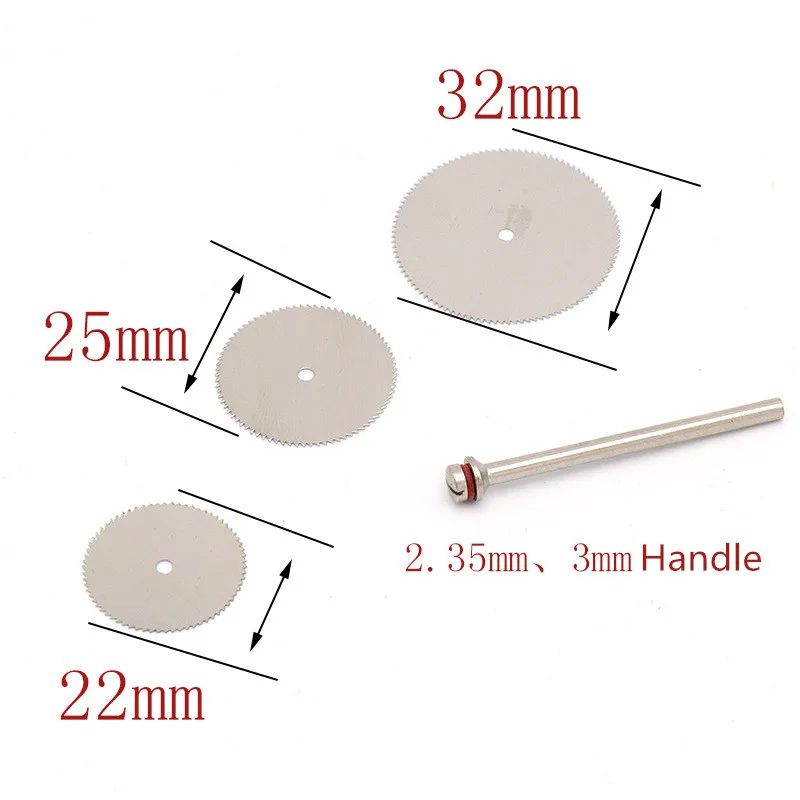 Mini Stainless Steel Small Slice 22/25 / 32mm Thin Wood Cutting Blade Electric Grinder Accessories 10PCS Steel Tool